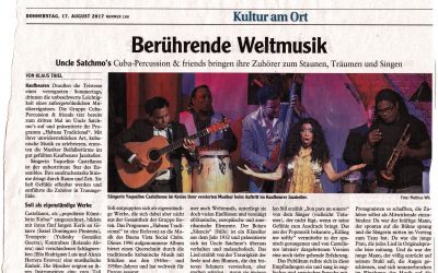 Berührende Weltmusik im Satchmos 12.8.2017